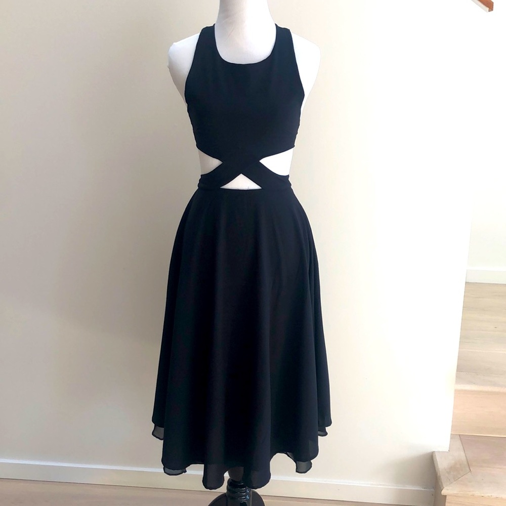6 shore road by pooja cut out dress xs midi